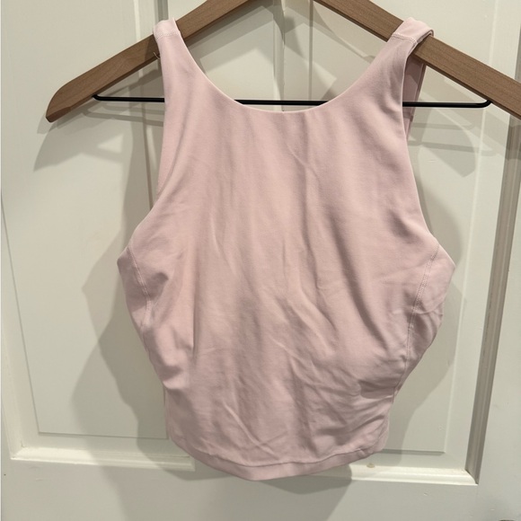 Lululemon Athletica High Neck Align Light Pink Tank Top - Picture 1 of 4